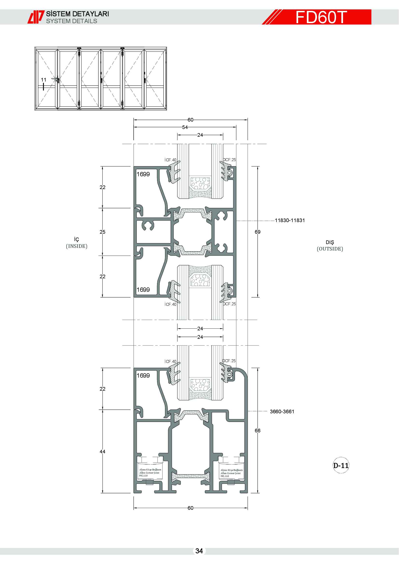 Aluminyum Katlanır Kapı 37